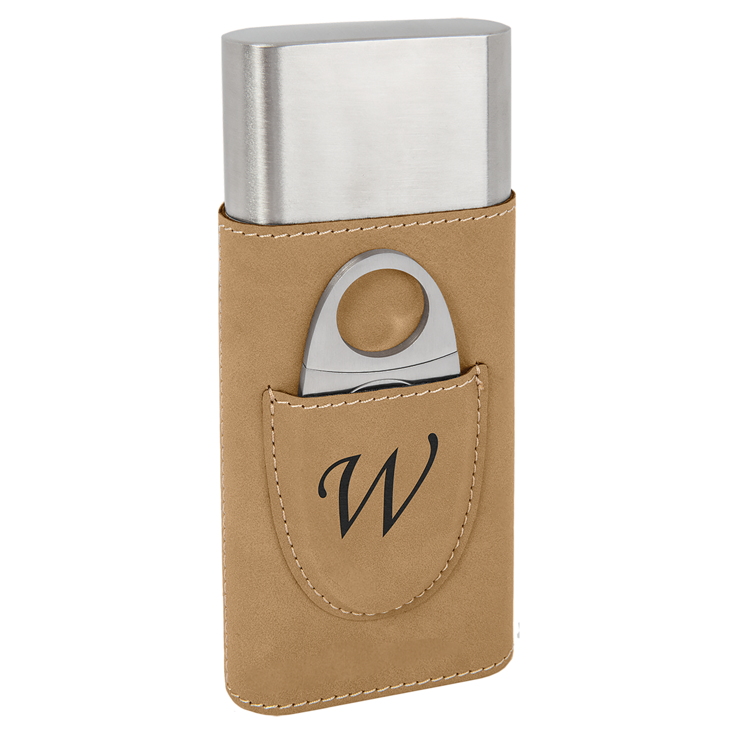 Leatherette Cigar Case with Cutter