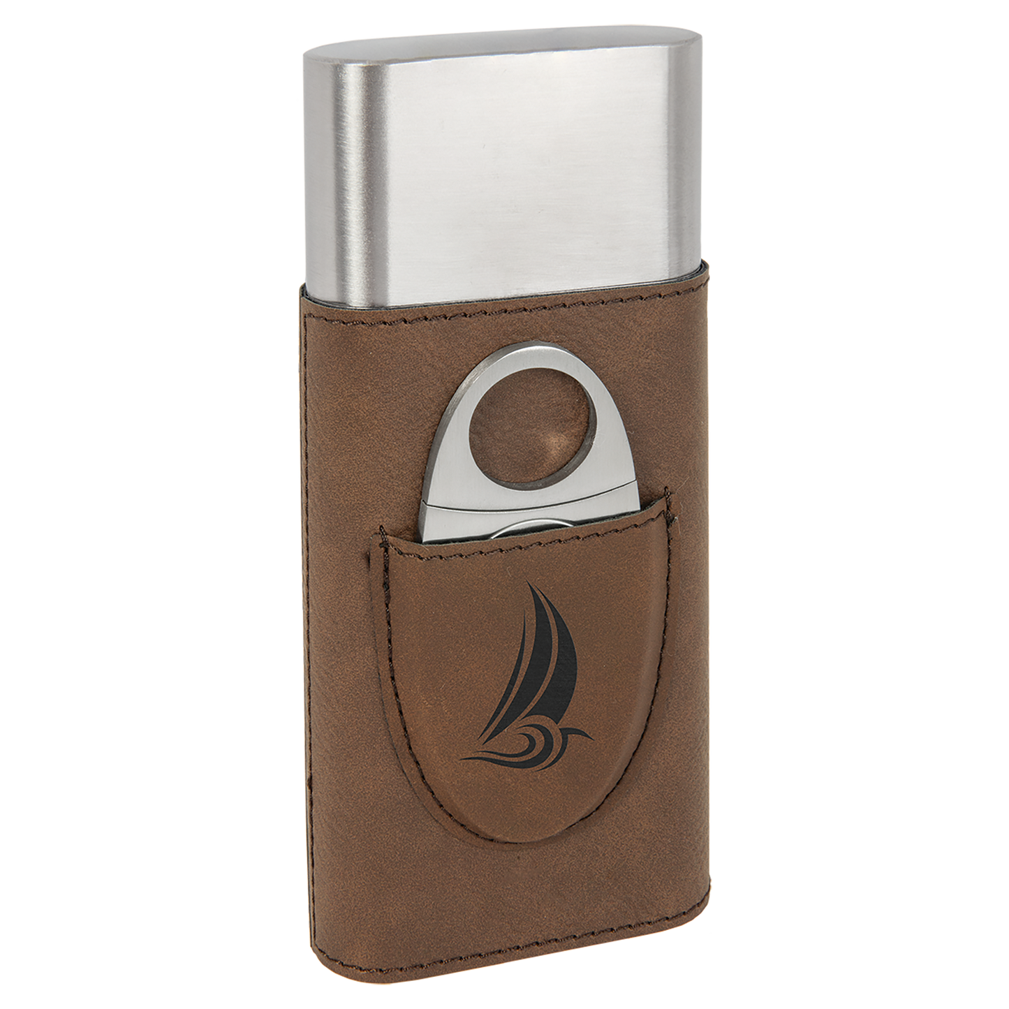 Leatherette Cigar Case with Cutter