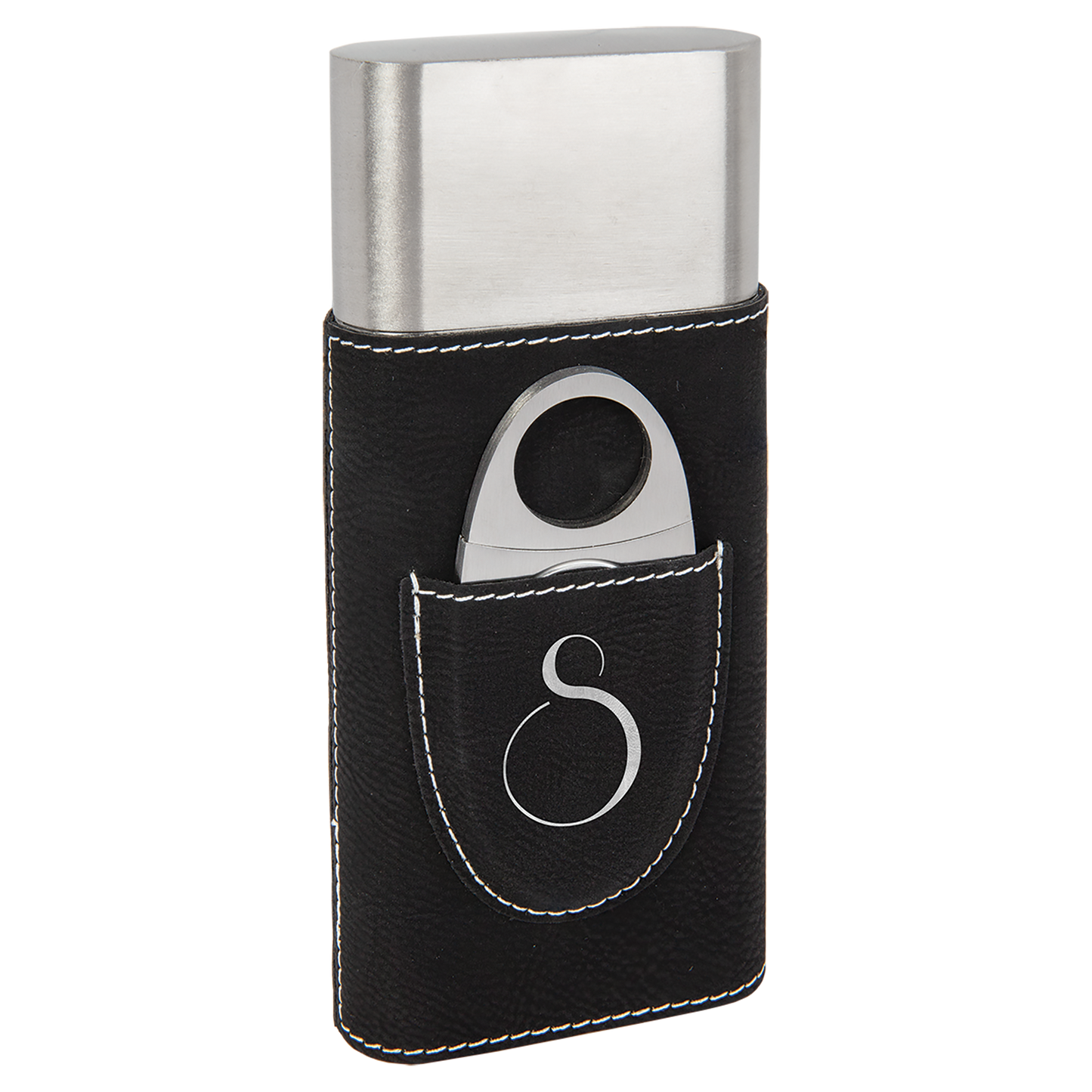 Leatherette Cigar Case with Cutter