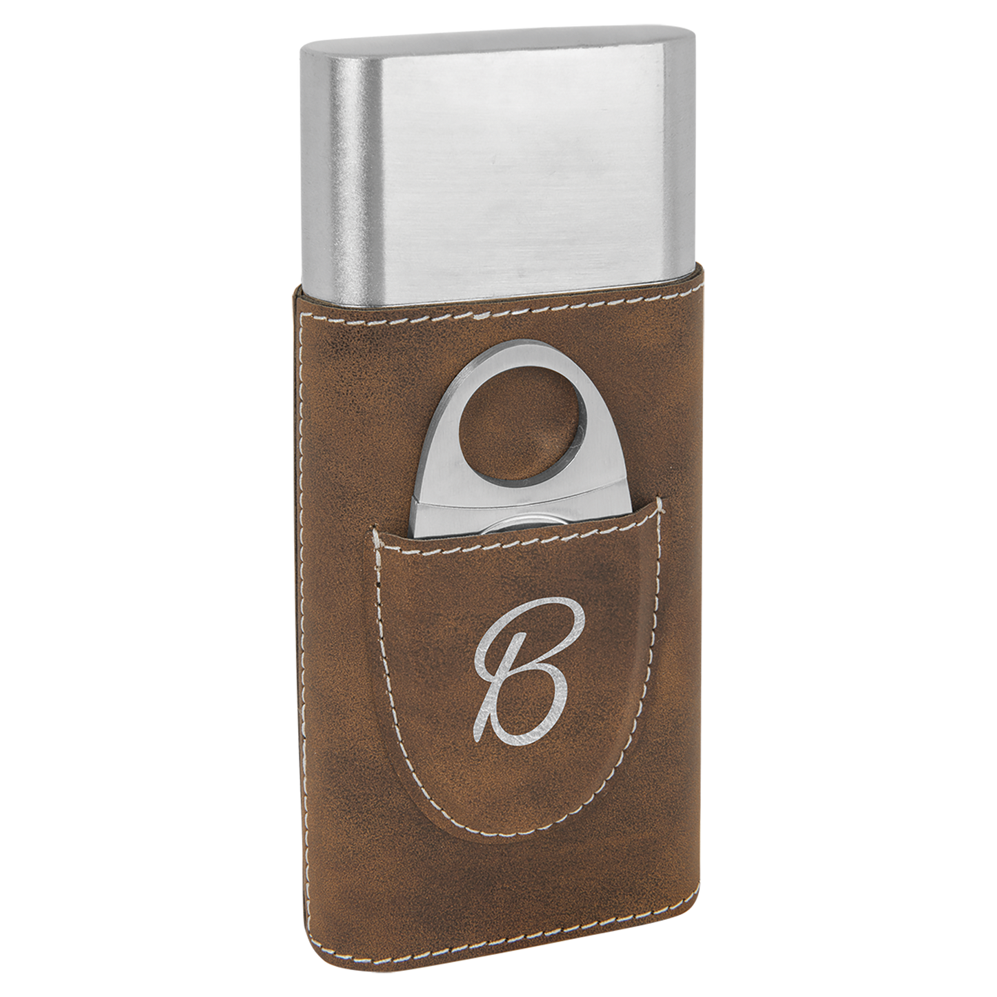 Leatherette Cigar Case with Cutter