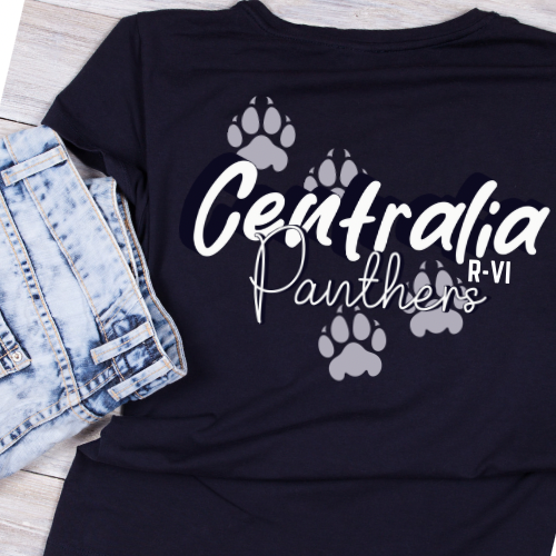 Centralia panthers paw t shirt