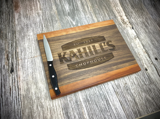 9x12 Walnut with Cherry Trim Cutting Board